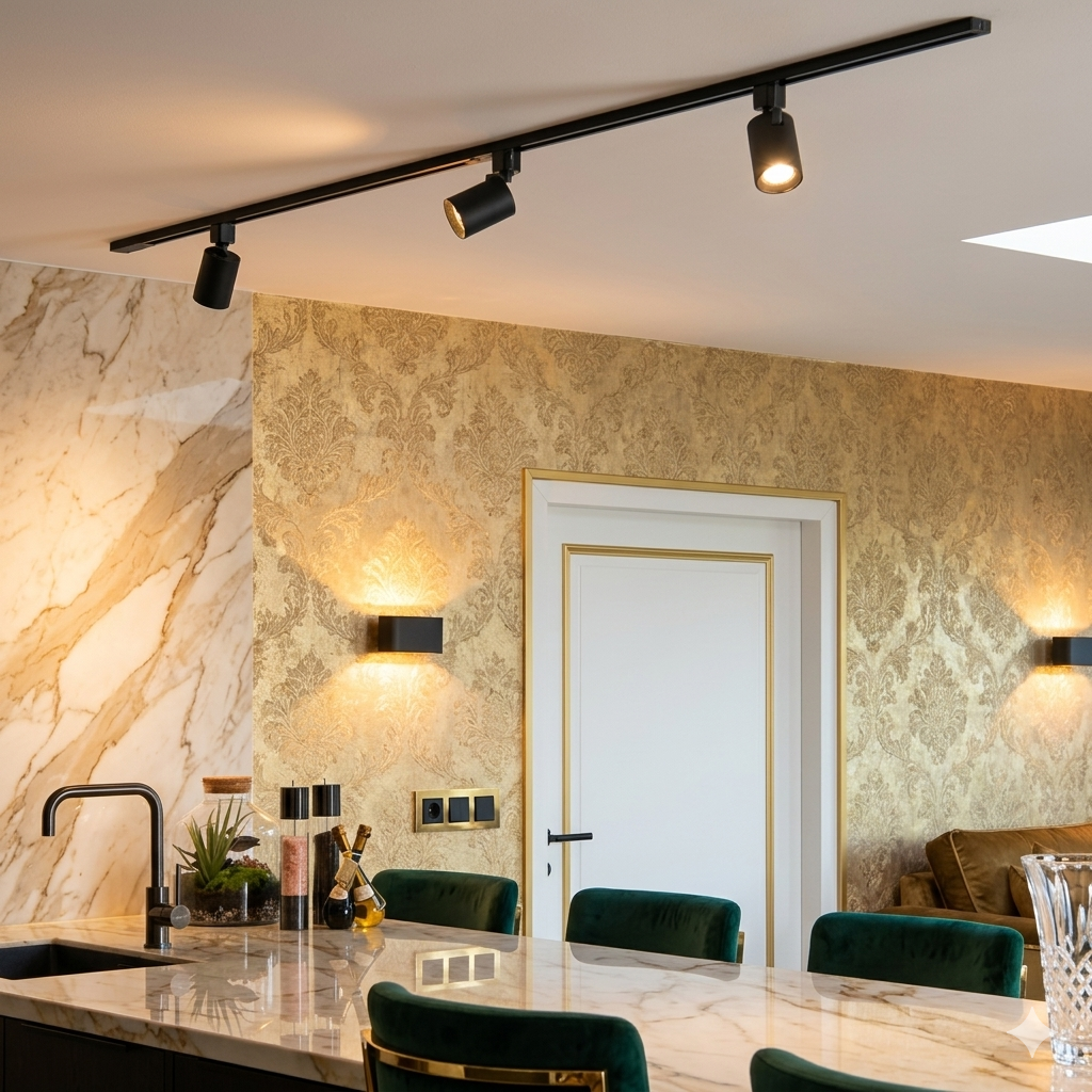 LÁMPARA RIEL 2 METROS | 3 LUCES LED