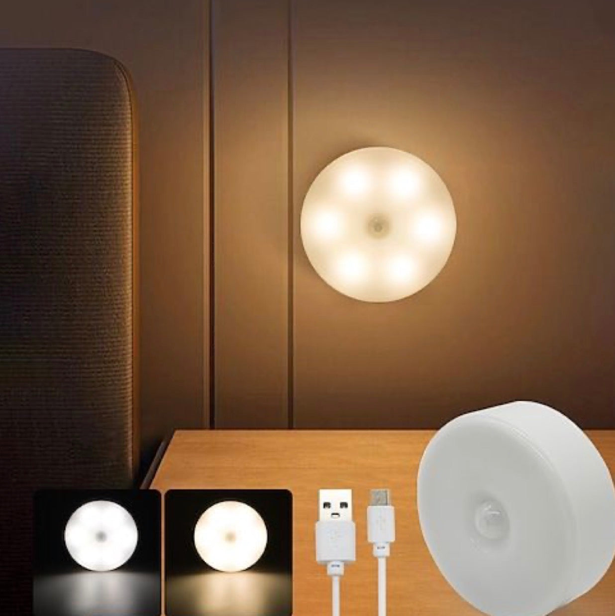 LAMPARA LUZ LED REDONDA
