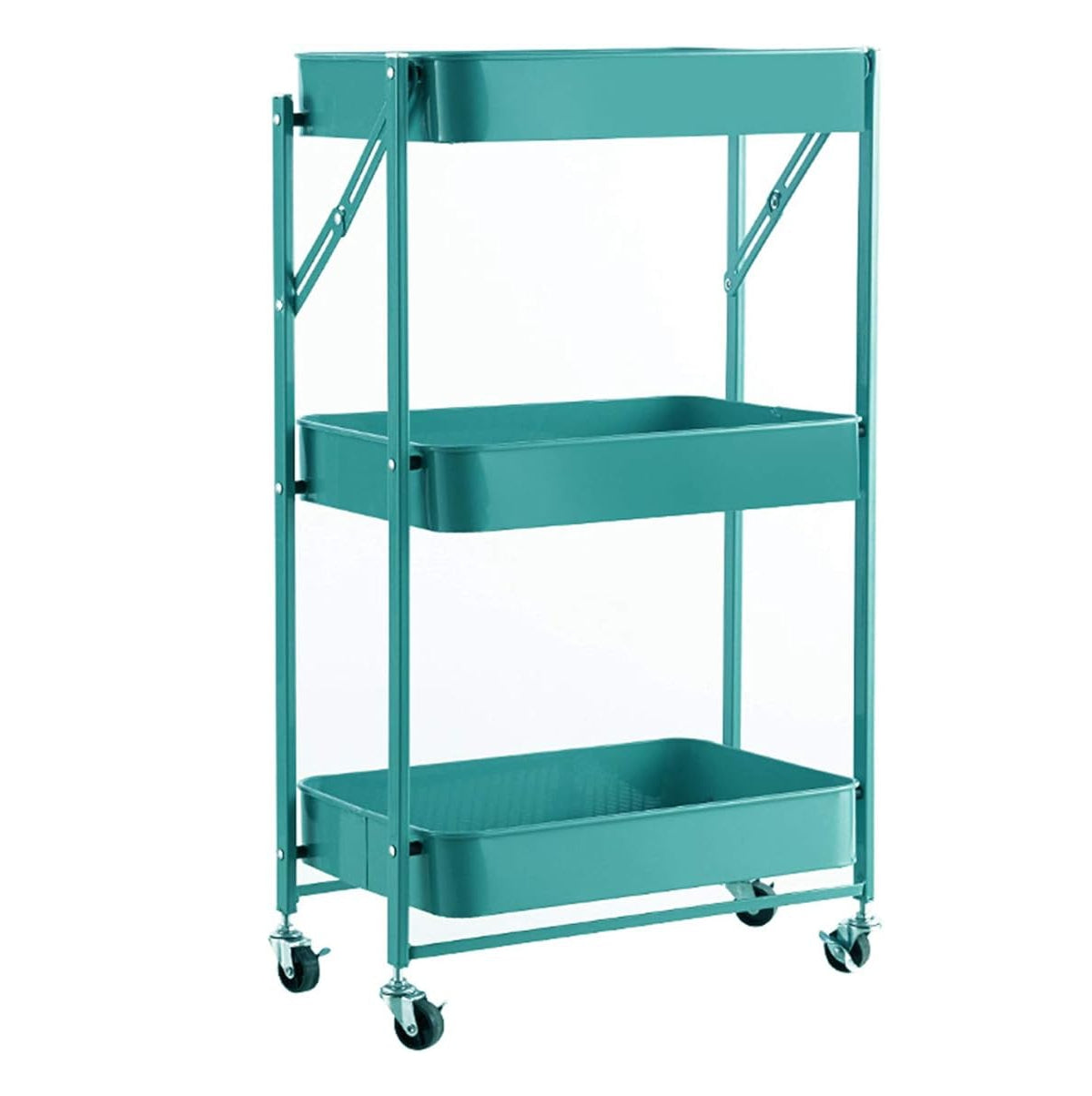 Carro de cocina | 3 Niveles | Metálico | Plegable