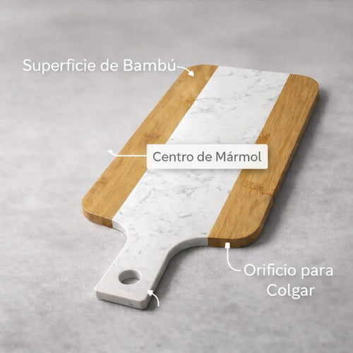 Tabla de lujo Bambú + Mármol