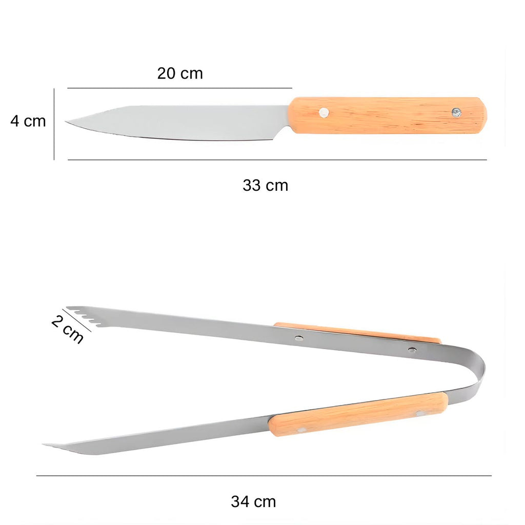 KIT BBQ 4 PIEZAS | Utensilios MY-XQD001