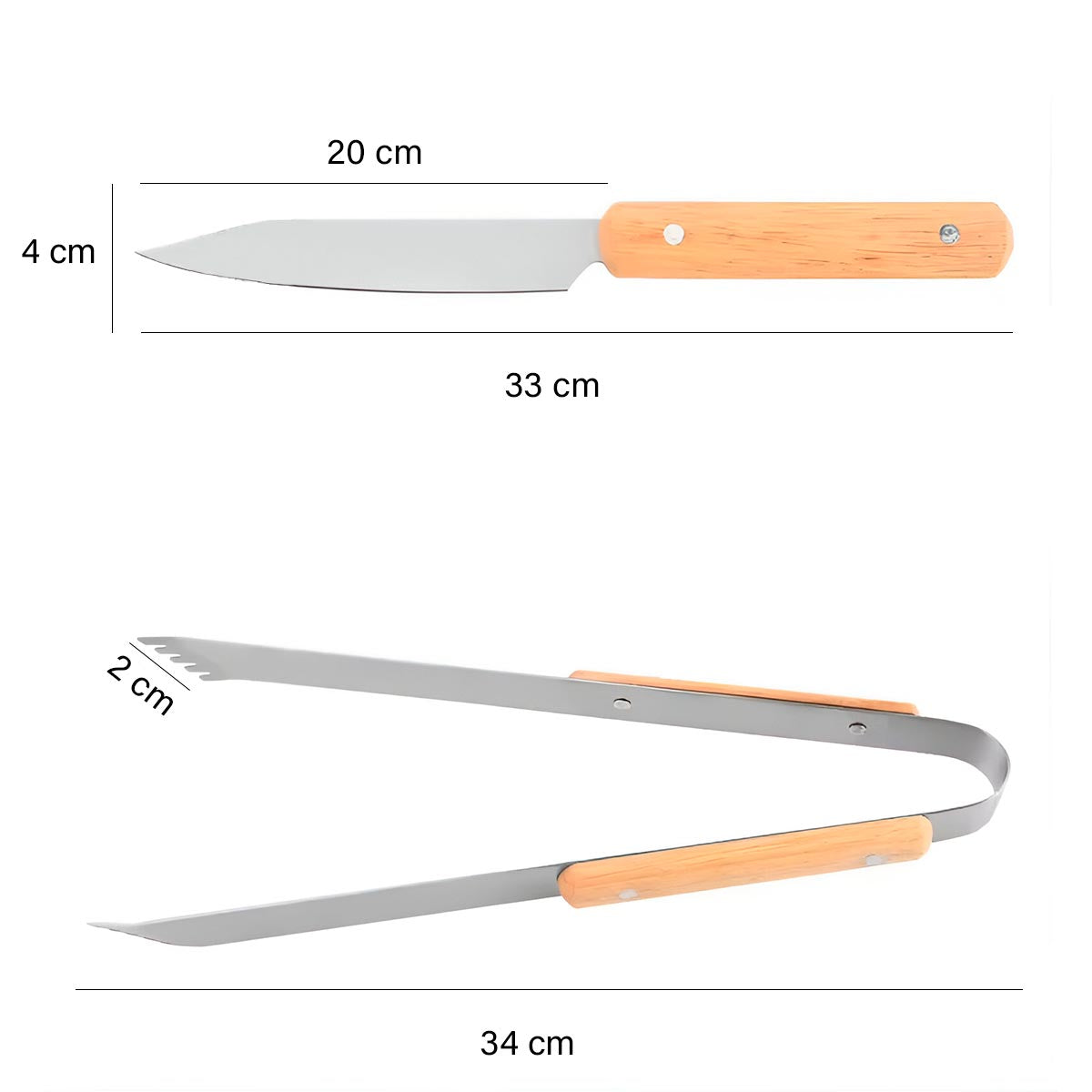 KIT BBQ 4 PIEZAS | Utensilios MY-XQD001