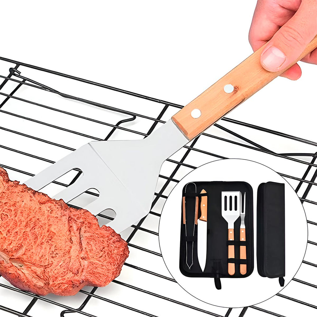 KIT BBQ 4 PIEZAS | Utensilios MY-XQD001